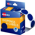 AVERY 937244 ROUND LABEL 24MM DMC24B BLUE BX500