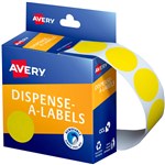 AVERY 937247 ROUND LABEL 24MM DMC24Y YELLOW BX500