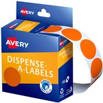 AVERY 937248 ROUND LABEL 24MM DMC24O ORANGE BX500
