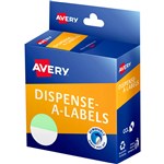 AVERY 937278 ROUND LABEL DISPENSER 24MM MINTWHITE BOX 500
