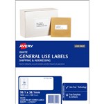 AVERY 938209 L7163GU GENERAL USE LASER INKJET COPIER LABEL 14SHT 991X381MM PK100SHTS