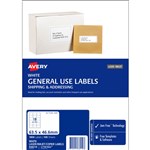 AVERY 938210 L7161GU GENERAL USE LASER INKJET COPIER LABEL 18SHT 635X466MM PK100SH