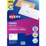 AVERY 952001 L716120 LASER LABEL 18SHT 635X466MM WHITE PK20SHTS