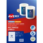 AVERY 959053 L7656REV LASER LABEL REMOVABLE 35MM SLIDE 84SHT 46X1111MM WHITE PK25SHTS
