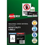 AVERY 959068 L706825 HEAVY DUTY LASER LABEL 2SHT 1996X1435MM WHITE PK25SHTS