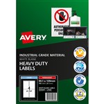AVERY 959069 L706925 HEAVY DUTY LASER LABEL 4SHT 991X139MM WHITE PK25SHTS