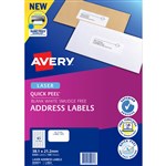 AVERY 959071 L7651 LASER LABEL 65SHT 381X212MM WHITE PACK100