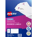 AVERY 959090 L7160250 QUICK PEEL LASER LABEL 21SHT 635X381MM WHITE BX250SHTS