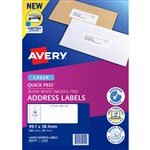 AVERY 959110 L7163 QUICK PEEL ADDRESS LABEL LASER 14UP WHITE PACK 40