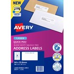 AVERY 959113 L7159 QUICK PEEL ADDRESS LABEL LASER 24UP WHITE PACK 40