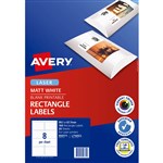 AVERY 959771 L7165CL COLOUR LASER LABEL 8SHT 991X677MM MATT WHITE PK20SHTS