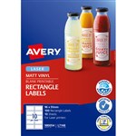 AVERY 980054 L7148 DURABLE RECTANGULAR LABELS LASER 10UP PACK 100
