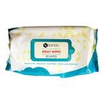 SOFEEL ADULT WET WIPES WITH SOFT COVER 80 WIPES CARTON 10