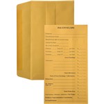 CUMBERLAND ENVELOPE 902225 PRINTED PAY SEED WALLET SELF SEAL 90 X 165MM 85GSM GOLD PK100