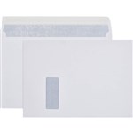 CUMBERLAND ENVELOPE 612344 C4 324X229MM BOOKLET MAILER WALLET WINDOWFACE SECRETIVE PEEL N SEAL 100GSM WHITE BX250