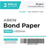 ARKIN BOND PAPER 80GSM 100M X 610MM 2 ROLLS
