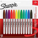 SHARPIE S30075 PERMANENT MARKER FINE POINT 10MM FASHION ASSORTED PACK 12