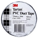 3M TARTAN DUCT TAPE PVC 75MM X 30M SILVERGREY