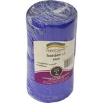 RAINBOW CORRUGATED SCALLOPED BORDER ROLL 60MM X 15M BLUE
