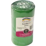 RAINBOW CORRUGATED SCALLOPED BORDER ROLL 60MM X 15M GREEN