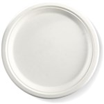 BIOPAK BIOCANE ROUND PLATE 10 INCH WHITE PACK 125