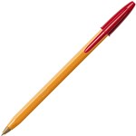 BIC 0121 CRISTAL BALLPOINT PEN FINE RED BX12