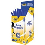 BIC 10202 CRISTAL BALLPOINT PEN MEDIUM BLUE BX50