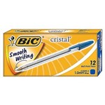 BIC 0211 CRISTAL BALLPOINT PEN MEDIUM BLUE BX12
