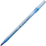 BIC 7202207 ROUND STIC BALLPOINT PENS MEDIUM BLUE BOX 12