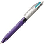 BIC 954305 4 COLOUR GRIP FASHION RETRACTABLE PEN MEDIUM