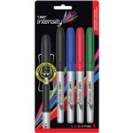 BIC INTENSITY PERMANENT MARKER BULLET FINE ASSORTED PACK 4