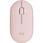 LOGITECH M350 PEBBLE WIRELESS MOUSE OFF ROSE