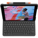 LOGITECH SLIM COMBO KEYBOARD FOLIO FOR IPAD 7 GEN GRAPHITE