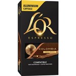 LOR 4028218 ESPRESSO COFFEE PODS COLOMBIA BOX 10