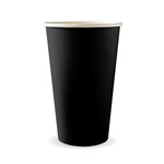 BIOPAK BIOCUP AQUEOUS SINGLE WALL CUP 510ML BLACK PACK 50