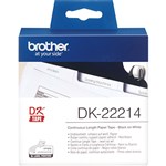 BROTHER DK22214 WHITE CONTINUOUS PAPER ROLL 12MM