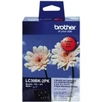 BROTHER LC39BK2PK INK CARTRIDGE TWIN PACK BLACK