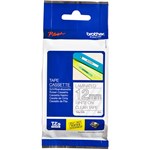 BROTHER TZE135 PTOUCH TAPE 12MM X 8MTR WHITE ON CLEAR LAMINATED