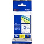 BROTHER TZE233 PTOUCH TAPE 12MM X 8MTR BLUE ON WHITE LAMINATED