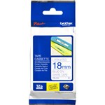 BROTHER TZE243 PTOUCH TAPE 18MM X 8MTR BLUE ON WHITE LAMINATED