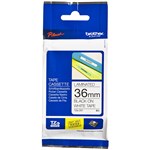 BROTHER TZE261 PTOUCH TAPE 36MM X 8MTR BLACK ON WHITE LAMINATED