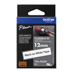 BROTHER TZEFX231 FLEXIBLE LABELLING TAPE 12MM BLACK ON WHITE