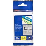 BROTHER TZEM931 PTOUCH TAPE 12MM X 8MTR BLACK ON SILVER MATT