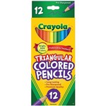 CRAYOLA 684214 TRIANGULAR COLOURED PENCILS 33MM PACK 12