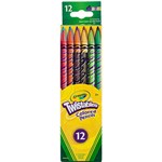 CRAYOLA 687408 TWISTABLES COLOURED PENCILS 2MM PACK 12