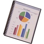BANTEX DISPLAY BOOK CLEAR COVER 20 POCKET A4 BLACK