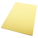 QUILL COLOURED BOND PAD RULED 70 LEAF A4 YELLOW