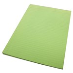 QUILL COLOURED BOND PAD RULED 70 LEAF A4 GREEN