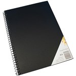 QUILL VISUAL ART DIARY 110GSM 200 PAGE A4 PP BLACK