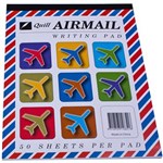 QUILL RULED AIRMAIL WRITING PAD 50 LEAF 250 X 200MM WHITE
